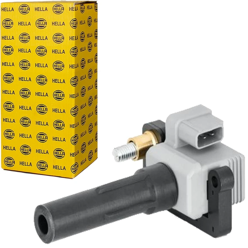 HELLA 5DA 230 036-021 Ignition Coil - 4-pin connector - Distributer Coil - Bolted