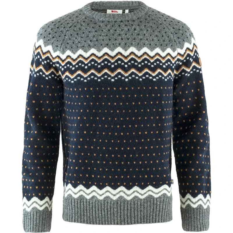 Fjällräven Mens Övik Knit Sweater M Sweatshirt, Blue, L EU