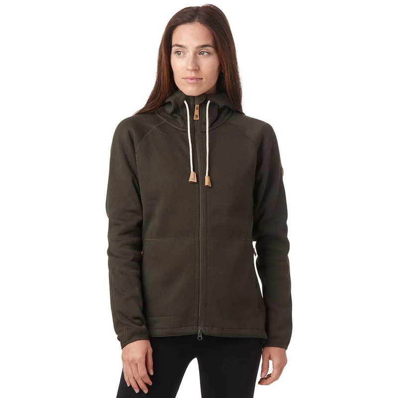 Fjällräven Övik Fleece Hoodie W Sweatshirt - Green, X-Small