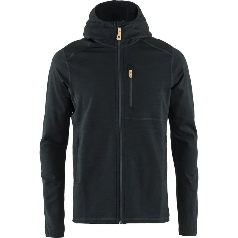 Fjallraven Men's Keb Fleece Hoodie M Sweatshirt, Black, M