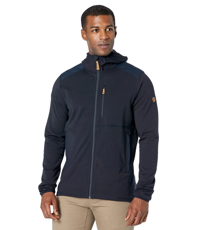 Fjallraven Men's Keb Fleece Hoodie M Sweatshirt, Blue, S UK