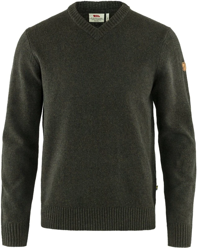 Fjällräven Övik V-Neck Sweater M Sweatshirt - Green, Small
