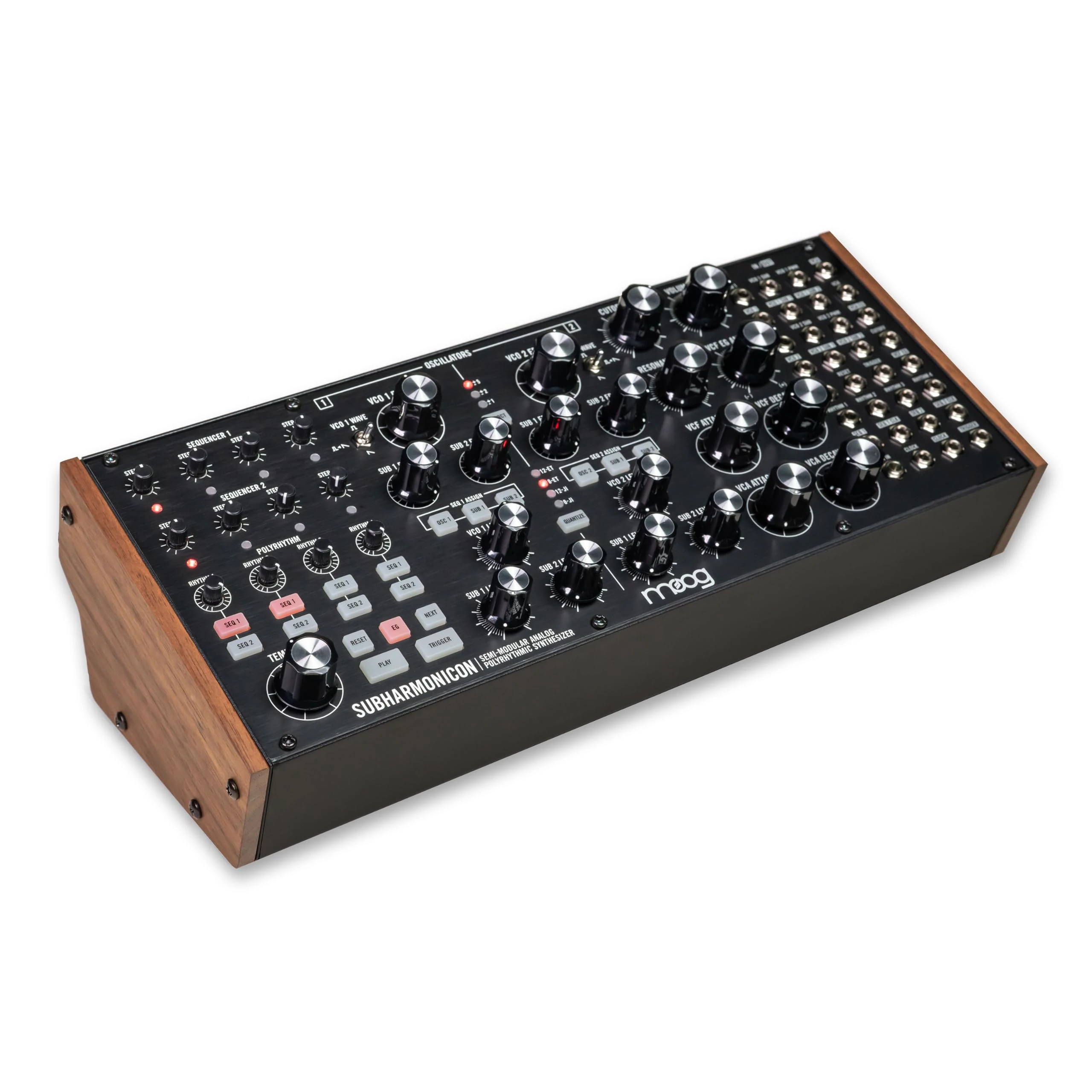 MOOG Subharmonicon Semi-Modular Analog Polyrhythmic Synthesizer with Dual Sequencer, MIDI, and Patch Bay