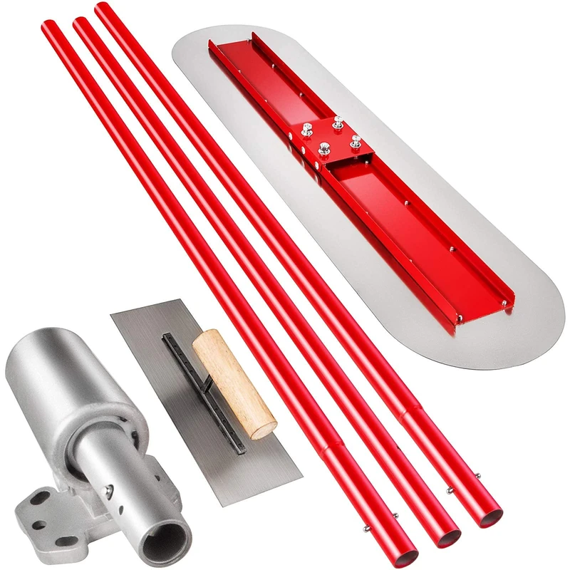 VEVOR Manganese Steel Concrete Float 1200x300mm Cement Tool Bull Concrete Kit Bull Pool Float Bull Float Handle Bull Float Bracket Concrete Tool Finishing