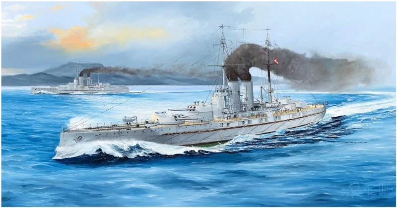 Trumpeter TRU05364 1/350 SMS Viribus Unitis Plastic Model kit, Multicolor