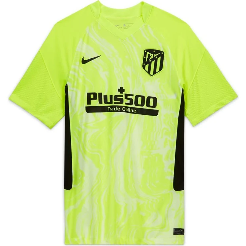 Nike ATM M Nk Brt Stad Jsy Ss 3R T-Shirt - Volt/(Black) (Full Sponsor), X-Large
