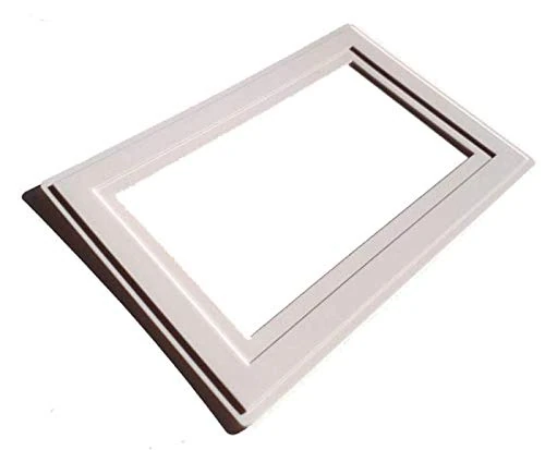 Single Double Light Switch Socket Finger Plates Surround Wall Protector Hygienic Cover (Double, White)