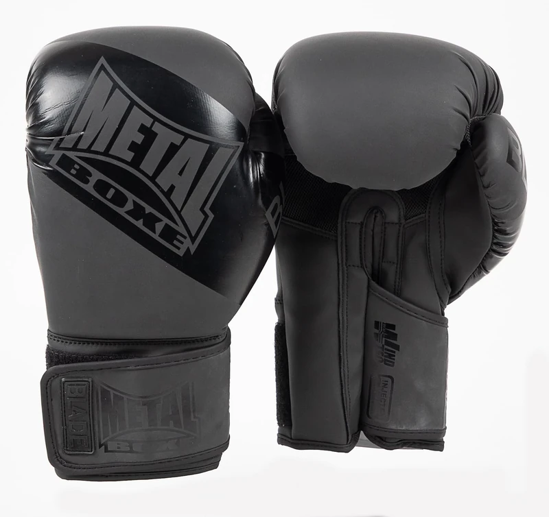METAL BOXE Blade Boxing Gloves Black 10oz