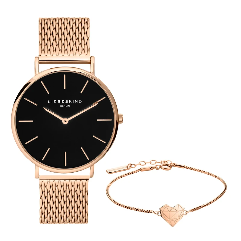 Liebeskind Berlin Watch and Bracelet Set - LS-0090-MQB Rose Gold