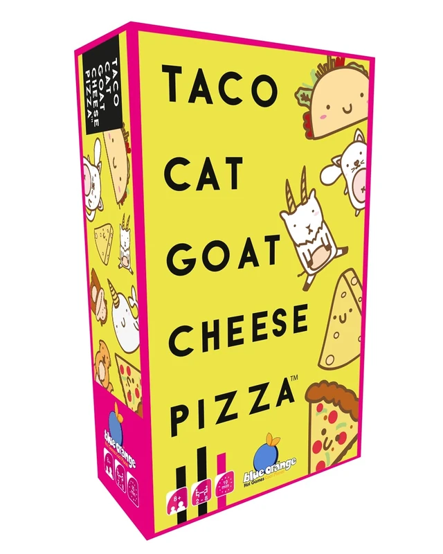 Blue Orange | Taco Cat Goat Cheese Pizza | Card Game | Ages 8+ | 2-8 Players | 10-30 Minute Playing Time