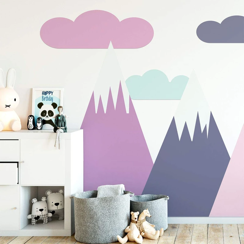Ambiance Sticker Scandinavian Nordic Mountains Wall Decals