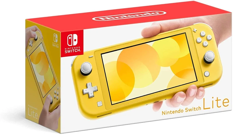 Nintendo Switch Lite Game Console, 5.5" Touchscreen, Built-in Plus Control Pad, Built-in Speakers, 3.5mm Audio Jack, 0.61 lb, European Edition W/US Adapter, SPMOR 128GB SD Card, Yellow