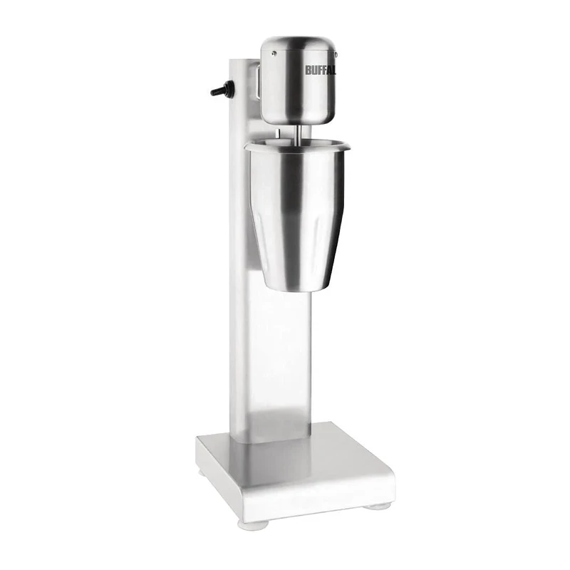 Buffalo Electric Milkshake Mixer - Stainless Steel, Low Noise Motor, Two Speeds, Mixing Cup Included CT938