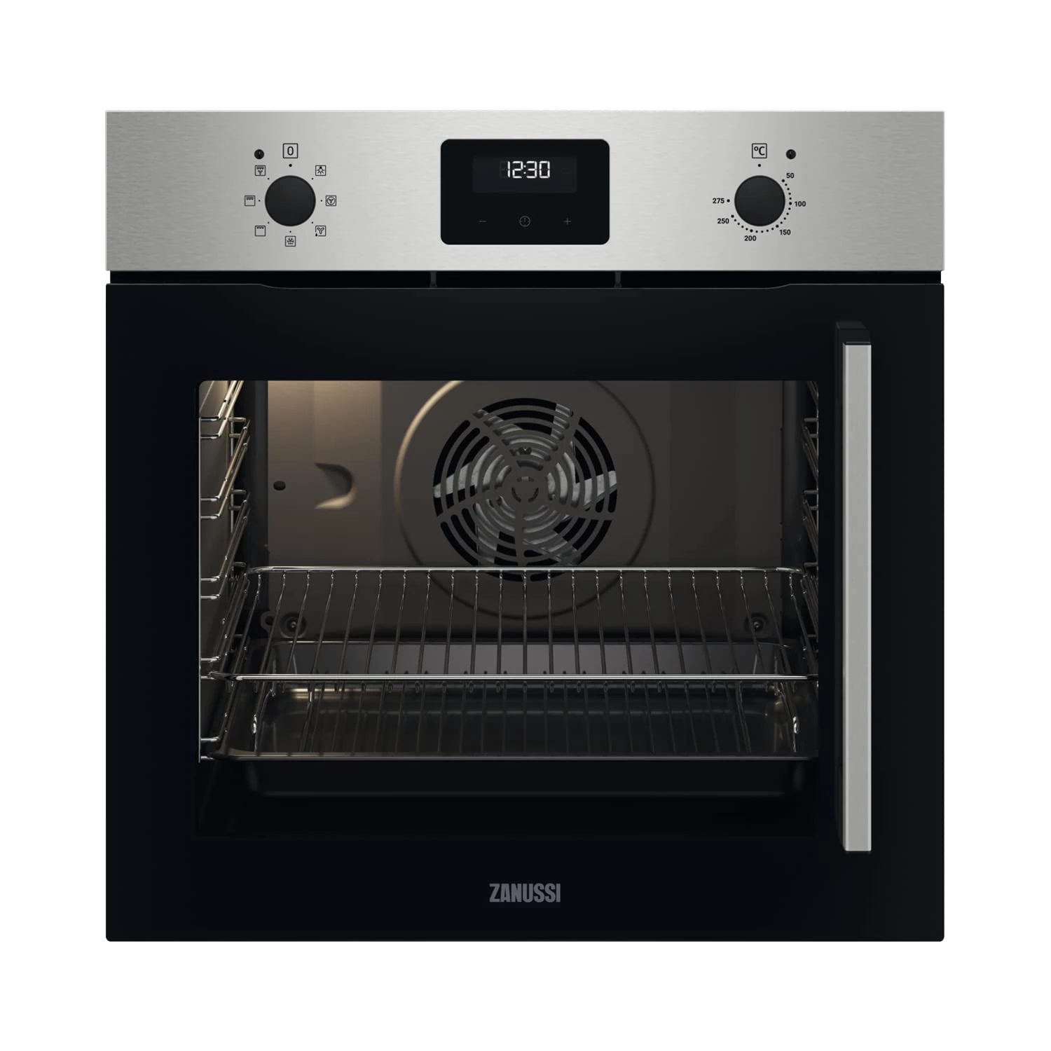 Zanussi Series 20 Single Oven with Left Hand Opening Door - Stainless Steel