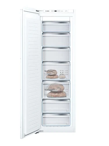 Bosch Home & Kitchen Appliances Bosch GIN81AEF0G Serie 6 Built-in Freezer with NoFrost, VarioZone and Automatic Super Freezing, 177.2 x 55.8 cm