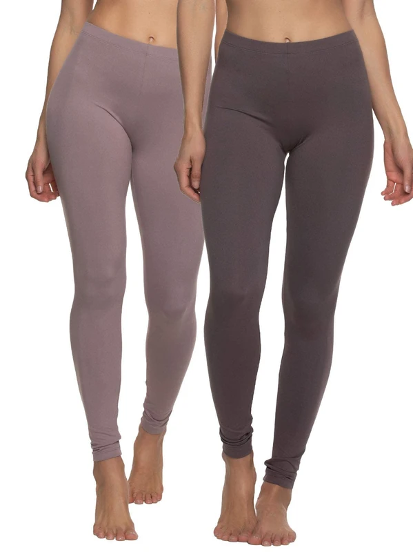 Felina Velvety Super Soft Lightweight Legging 2-Pack (Big City, Small)