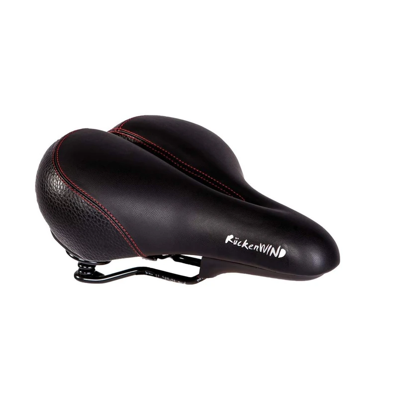 P&P pro cycling Rückenwind Berquem Bicycle Saddle, Black/Red, Standard