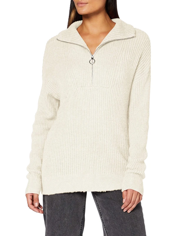 SPARKZ COPENHAGEN Women's Kap Knit Pullover Sweater, Raw White, M - Image 1