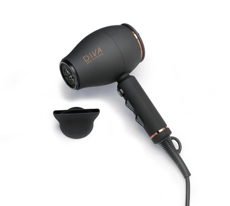 Diva Pro Styling Intenso 4000 Pro Compact & Lightweight Hairdryer Black