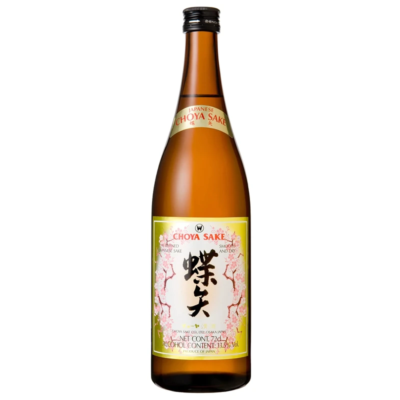 Choya - Sake - Japanese Sake - Cocktail & Cooking Sake - Rich Rice-Centric Aromas - Perfect With Traditional Japanese Cuisine - Pack of 6 72 cl