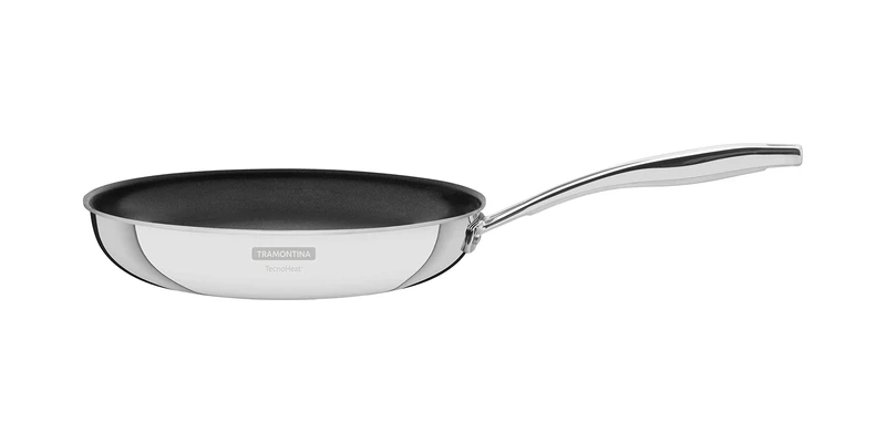 Tramontina Grano Non-Stick Frying Pan Stainless Steel for Induction, Electric, Gas and Ceramic Glass Hobs, Cookware, Kitchen, 30 cm, 3.4 litres, 62155307