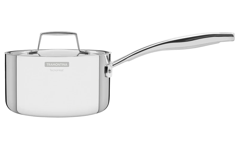 Tramontina Grano Saucepan 3-Ply Stainless Steel for Induction, Electric, Gas and Ceramic Glass Hobs, Cookware, Kitchen, 16 cm, 1.7 litres, 62141160