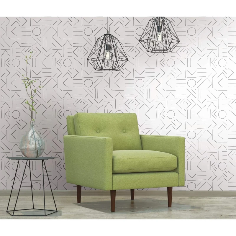 RoomMates RMK11637RL Self Adhesive Wallpaper, Grey/White, 45.72 cm x 5.74 m