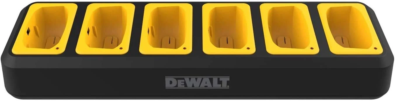 DEWALT DXPMRCH6-300 6 Port Charger for DXPMR300 Walkie Talkie Two-Way Radios - Charges 6 Walkie Talkies simultaneously