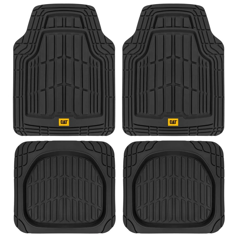Cat ToughRide Heavy-Duty 4 Piece Rubber All Season Floor Mats