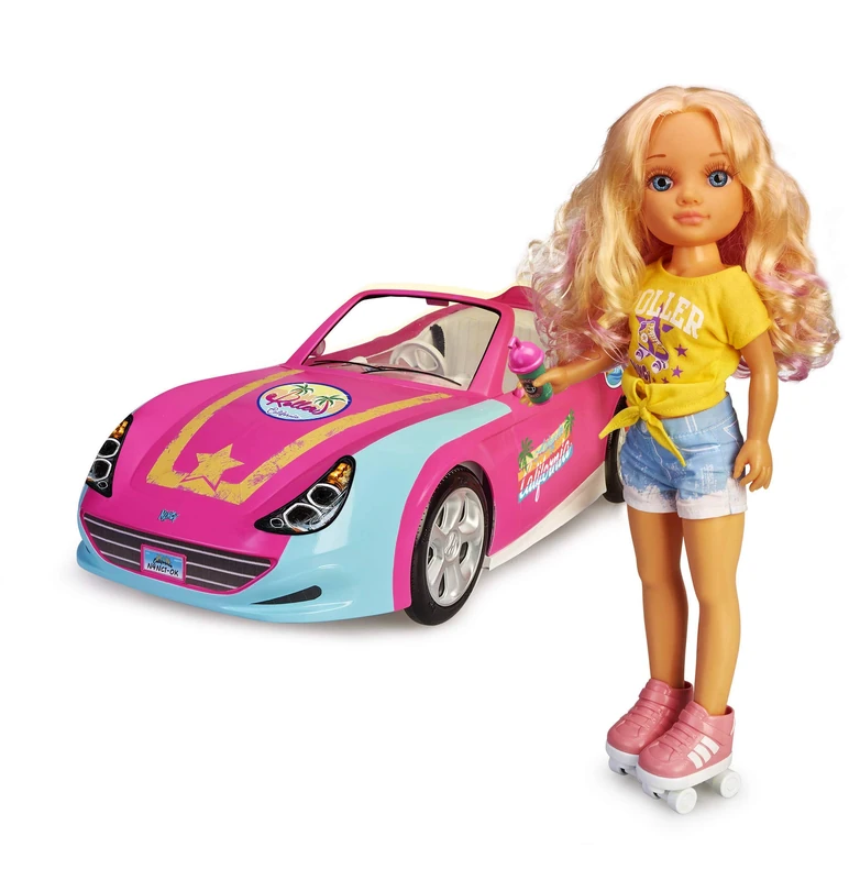 Nancy A Day in California 42 cm Doll with Pink Sports Car
