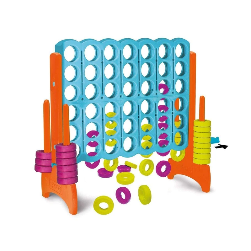 FEBER- Giant mega 4 in a line, for outdoor and indoor (Famosa 800012910) Multicoloured