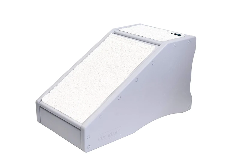 Pet Gear Stramp Stair and Ramp Combination, Dog/Cat Easy Step, Lightweight/Portable, Sturdy, ESSENTIAL GREY, Model Number: PG9916EG