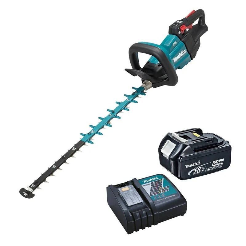 Makita DUH601RT 18V Li-ion LXT 50cm Brushless Hedge Trimmer Complete with 1 x 5.0 Ah Battery and Charger