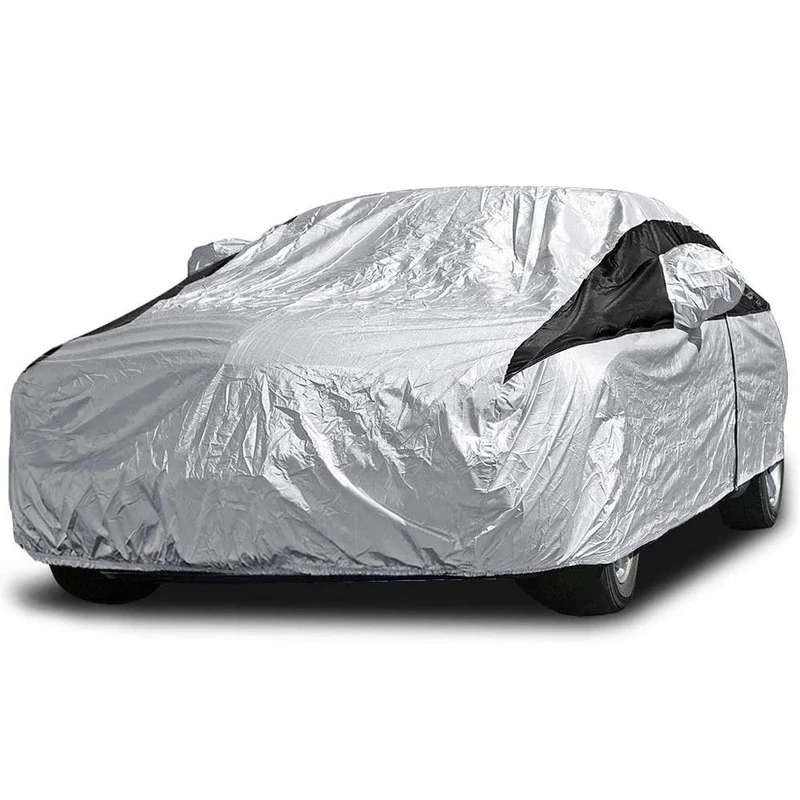 Titan Premium Multi-Layer PEVA Car Cover for Sedans 186-202". Waterproof, UV Protection, Anti-Scratch Protective Lining, Driver-Side Zippered Opening. Fits Camry, Accord and More.
