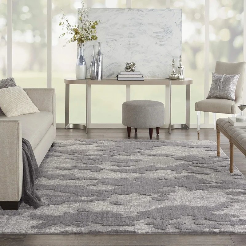 NOURISON Zermatt Rug Grey/Ivory 361x269cm - Image 1