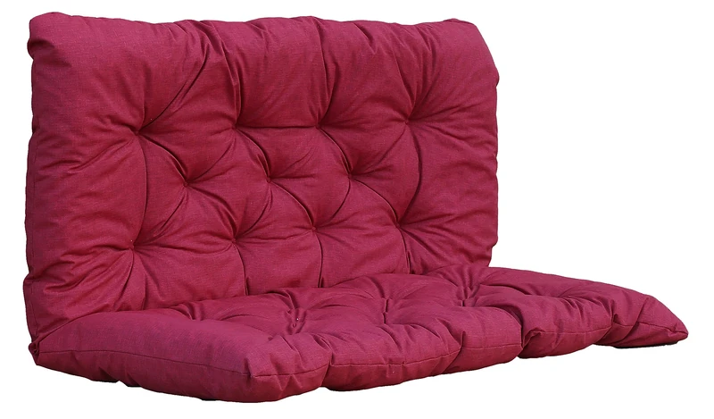 AMBIENTE HOME Red Bench Cushion - 120 x 98 x 8 cm