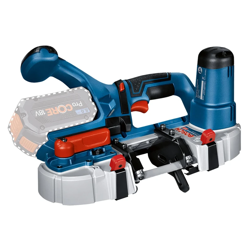 Bosch Professional 18V System Akku Bandsäge GCB 18V-63 (inkl. 1x Bandsägeblatt, ohne Akkus und Ladegerät, im Karton)