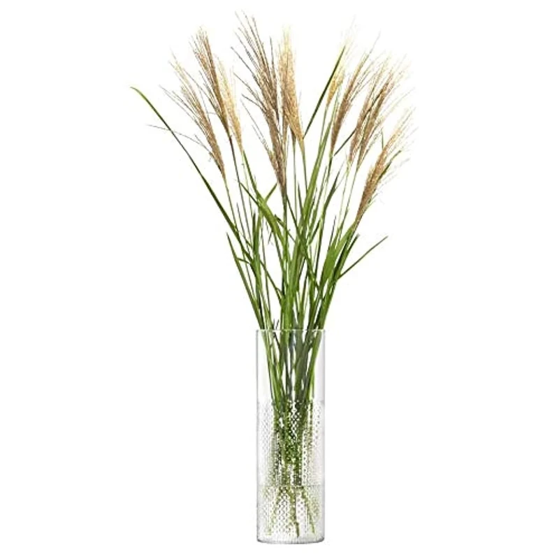LSA International Wicker Vase H40cm Clear| 1 Unit | Mouthblown & Handmade Glass | WR12