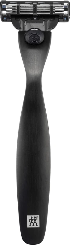 ZWILLING Stainless Steel Men's Razor for Perfect Wet Shaving with Mach3 Blade - Black - Image 1