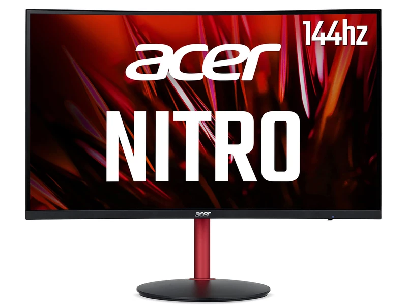 Acer Nitro XZ242QPbmiiphx 24 inch Full HD Curved Gaming Monitor (VA Panel, FreeSync, 144Hz, 4ms, HDR 400, DP, HDMI, Height Adjustable Stand, Black) - Image 1