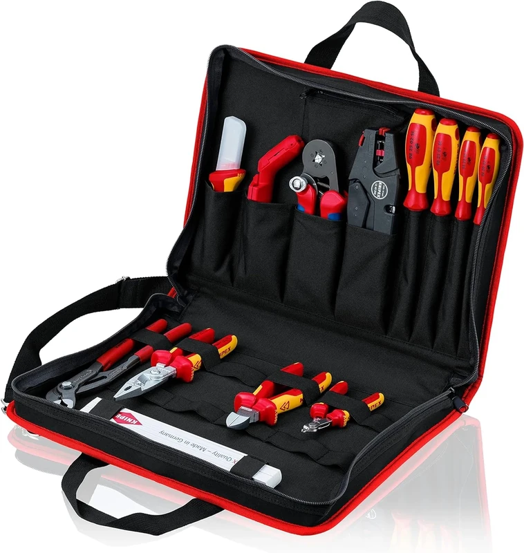 KNIPEX 00 21 11 Tool Bag "Compact" Electric 14 Piece
