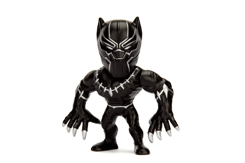 JADA TOYS 253221002 Marvel Black Panther Die-cast figure, 10 cm, collectible figure, black - Image 1