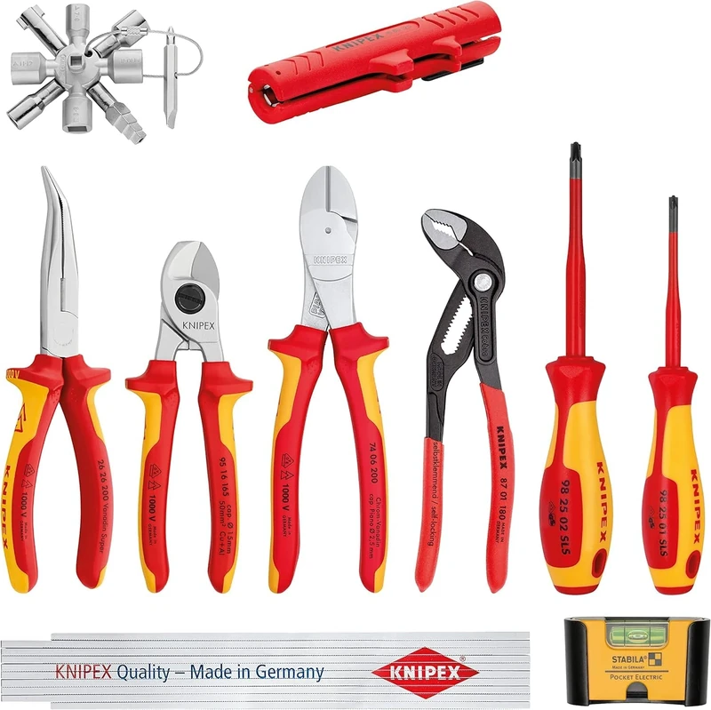 KNIPEX Extension Set Electro 1 10 Parts, 00 20 90 V01
