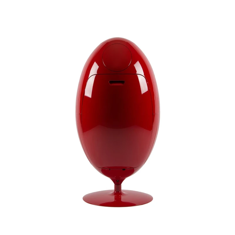 SOLDIDESIGN Ovetto Recycling Bins for Kitchen 3in1 for Waste Separation, 54 Liters (3 Compartments of 18 Liters), Basket for Inside or Outside, Kitchen trash bin Design, Red