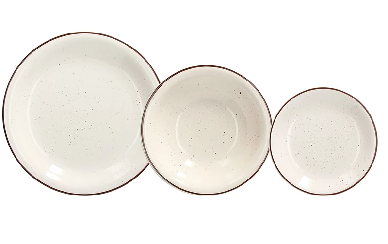 Tognana Stay, Dinner Set for 6 People, 18 Pieces, Porcelain, Beige