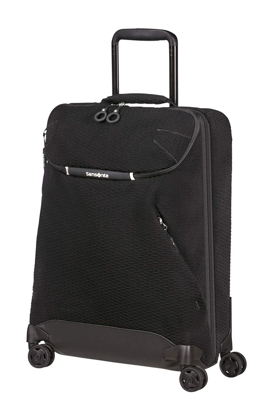 Samsonite Neoknit - Travel Duffle with 4 Wheels S, 55 cm, 36.5 Litre, Black (Black/White)