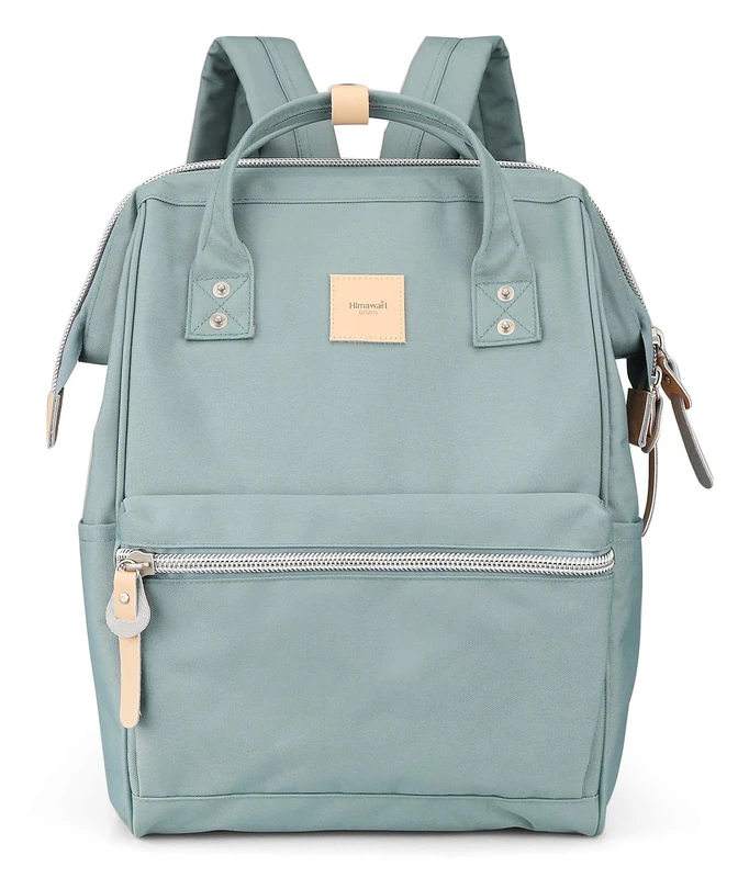 himawari Travel Backpack for Women. School Backpack with USB Charging Port. Waterproof Laptop Backpack of 15.6 Inch. Beige Carry On Travel Backpack For Men