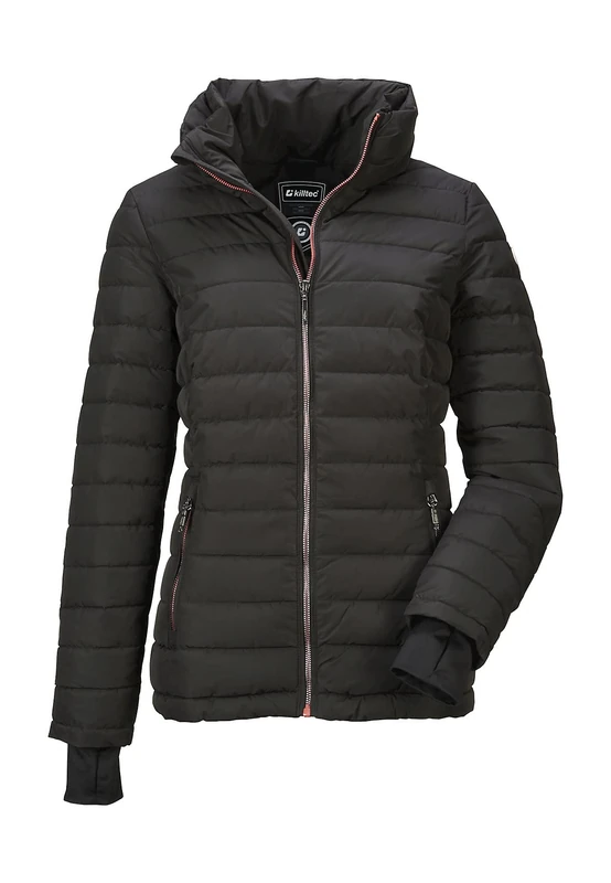 Killtec Women's Atka Wmn Quilted Ski Jacket F Jacket in Down Look with Removable Snow Guard