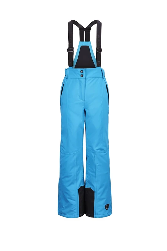 Killtec Girls' Gandara jr Functional Trousers with Zip-Off Bib, Snow Guard and Edge Protection, Blue, 116 EU
