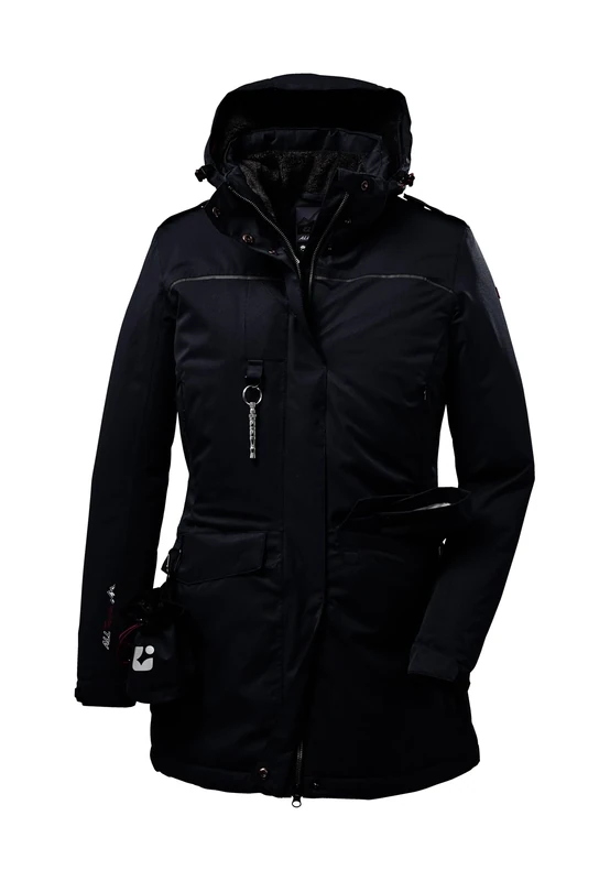 killtec Ostfold WMN PRK B 35614-000 Women's Functional Parka with Zip-Off Hood for Dog Owners Blue Size 36 - Image 1